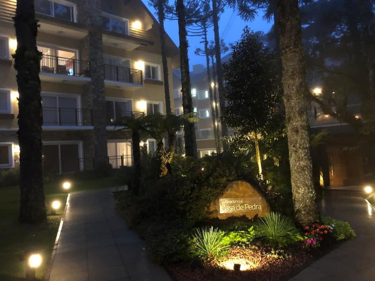 Excelente Apartamento Em Gramado/Rs No Condominio Casa De Pedra Exteriör bild